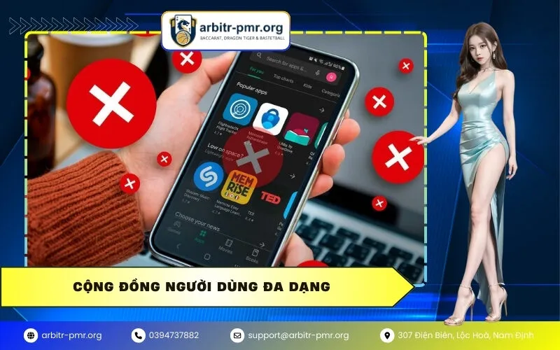 Cộng đồng người dùng đa dạng